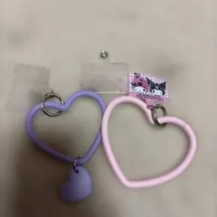 サンリオ　クロミ　マイメロ ハート型ストラップ　携帯アクセサリー