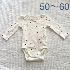 ベビー　ロンパース　ハート　新生児