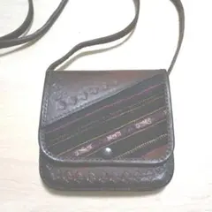【本革、美品、未使用】ショルダーバッグ  ミニ 茶色