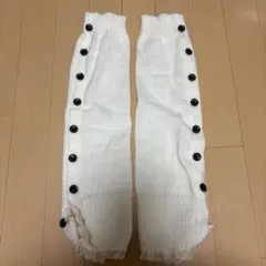 レッグウォーマー オフホワイト y2k 平成 ふわふわ