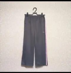 1度着用訳あり　Kaepa レディースジャージパンツ　グレー/ピンク　七分丈　M