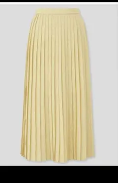 UNIQLO プリーツロングスカート (イエロー) Sサイズ