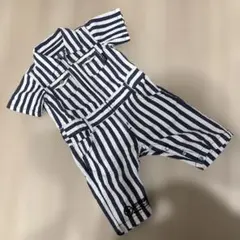 RAD CUSTOM ストライプ柄 半袖オールインワン つなぎのサムネイル