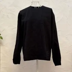 黒の長袖カットソー ポケット付き