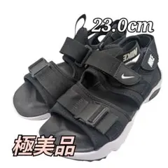 極美品 NIKE 23cm ナイキ キャニオン ウィメンズサンダル ブラック