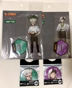 Dr.STONE 缶バッジ アクスタ ローソン100 石神千空 あさぎりゲン