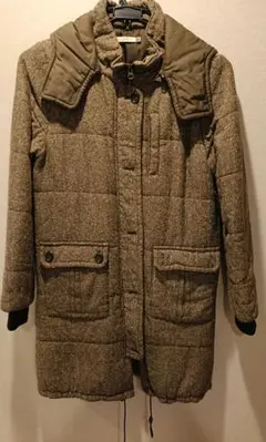 キルティングロングコート