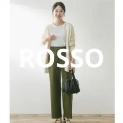 オリーブグリーン ハイウエスト ワイドパンツ Mサイズ