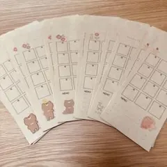 【アソート】ハンドメイド くまさん 貯金袋 袋分け 貯金封筒　家計簿