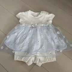 アプレレクール　花柄チュニック付きロンパース 70