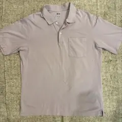 ユニクロ　薄紫 ポロシャツ 半袖