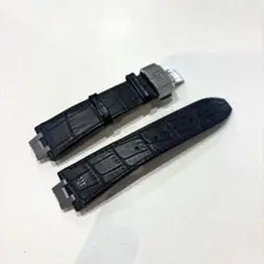 正規純正　モーリスラクロア用　ブラックレザーストラップとDバックル