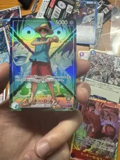 美品ワンピース リーダーカード モンキー・D・ルフィ ポートガス・D