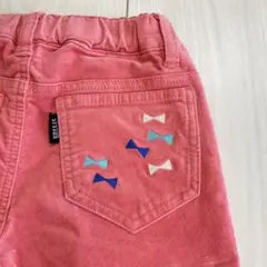 BREEZE ピンク リボン刺繍 長ズボン 120cm