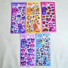 ５点 平成はっぴーフォンシール　国内正規品　サンリオ