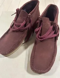 【レア】Clarks ワラビー　箱あり　えんじ色