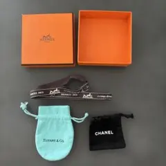 【まとめ売り】エルメス空箱&ティファニー&シャネル　ジュエリー保存袋