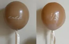 ハーフバースデー　飾り　ナチュラル　韓国　風船　誕生日　飾り　クレイケーキ　半年