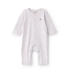 【新品未使用】petit main ラベンダー ロンパース 70cm