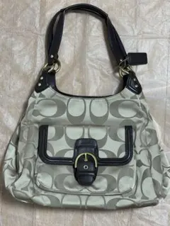 【中古美品】COACH シグネチャー ハンドバッグ