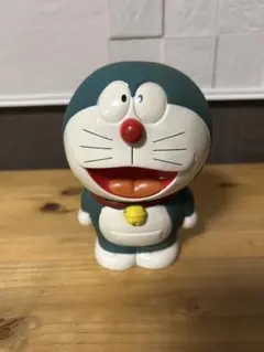 ドラえもん 貯金箱 ソフビ フィギュア レトロ　昭和　ビンテージ　アニメ