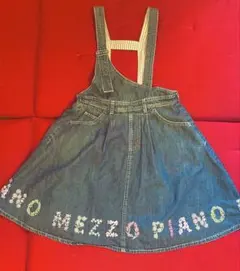 MEZZO PIANO デニムジャンバースカート 120