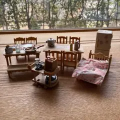 シルバニアファミリー 家具、キッチン、小物まとめ売り