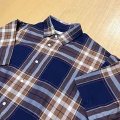 TAKEO KIKUCHI チェック柄 半袖シャツ M