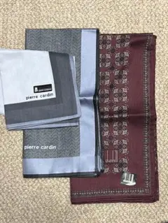 【新品未使用】ダンヒル　ピエール・カルダン　メンズ ハンカチ セット３枚セット
