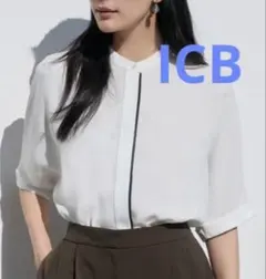 洗える】ICB フリルボウタイとろみブラウス XS 美品 - メルカリ