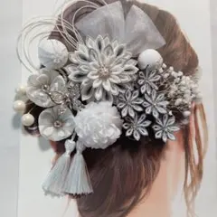 つまみ細工髪飾り成人式結婚式