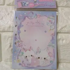 クーリア シール台紙 10枚入り ミルキーシャイキャット