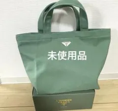新品 PRADA プラダ ノベルティプレートトートバッグ グリーン　KT5のサムネイル