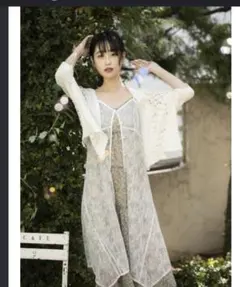 レース キャミワンピース ホワイト dazzlin