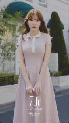 herlipto Short Sleeve Polo Dress