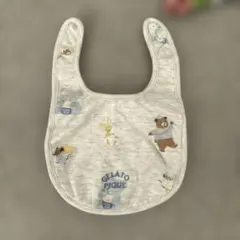 gelato pique 動物柄スタイ グレー