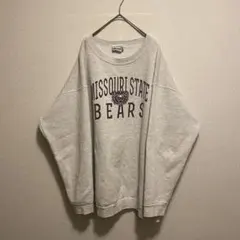 メキシコ製 ミズーリ州立大学 カレッジ スウェットトレーナー XL