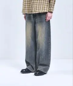 ワイドデニムパンツ デニム