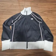 Champion ジップアップジャケット S 黒とグレー