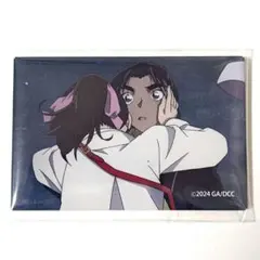 コナンプラザ 遠山和葉 服部平次 スクエア缶バッジ 100万ドルの五稜郭