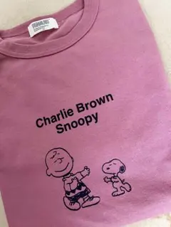 PEANUTS スヌーピー Tシャツ ピンクのサムネイル
