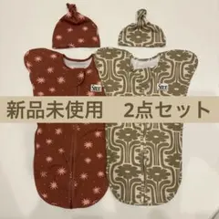 semon apartment 帽子&スワドルセット　スター　フラワー