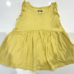 GAP フリル付きイエローノースリーブ 18-24ヶ月