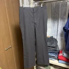 90s グレー ストライプ スラックス TALONジップ