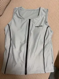 HEAD スポーツ用 ジップアップ トップス 水着 ライトブルーのサムネイル