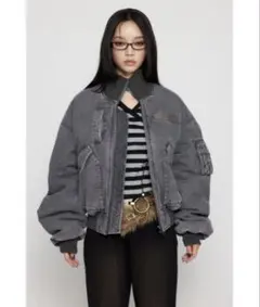 Laguagem BIG POCKET COTTON MA-1レディースタグ付き Laguagem BIG POCKET COTTON MA-1レディースタグ付き LAGUA GEM