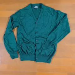 BEAMS ダークグリーン カーディガン L