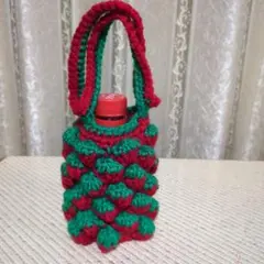 ハンドメイド いちご柄500ml ボトルカバー
