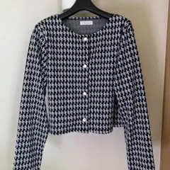 Tiadclasse チェック柄 長袖カーディガン　春物