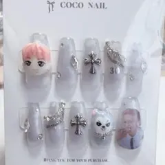 ネイルチップ SixTONES京本大我 推しネイル 3Dパーツ YOUNGOLD - メルカリ